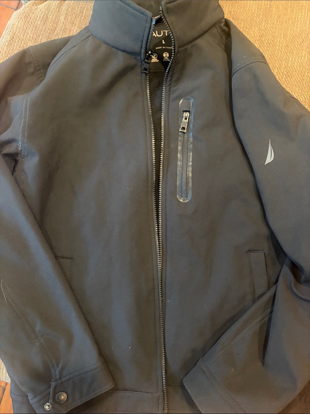 Nautica Men’s Black Performance Softshell Jacket